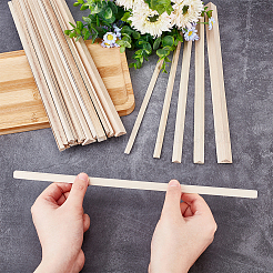 5スタイルの三角形の木製スティック26個  モデリング DIY 趣味 工芸品 木工用  バリーウッド  29x0.9~2x0.4~1cm&nbsp;DIY-OC0010-14