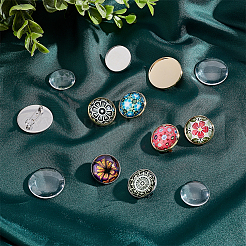 DIY Blank Dome Brooch Making Kit&nbsp;DIY-UN0003-76