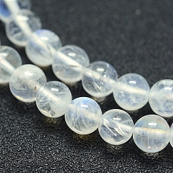 Natural Rainbow Moonstone Beads Strands&nbsp;G-P342-02B-6mm-A