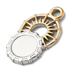 Sun 304 Stainless Steel Pendant Cabochon Setting&nbsp;STAS-P454-12A