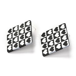 Resin Stud Earrings&nbsp;EJEW-I257-01F