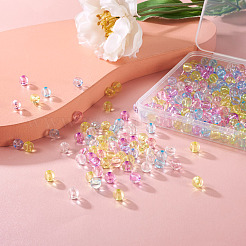 560Pcs 7 Colors Transparent Acrylic Beads&nbsp;MACR-CW0001-10