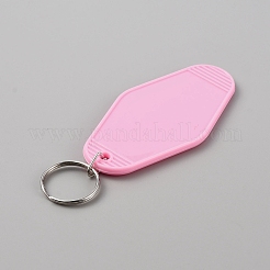 Plastic Blank Motel Keychain&nbsp;KEYC-WH0034-29B