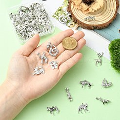 60Pcs 12 Styles Tibetan Style Alloy Pendants&nbsp;TIBE-CJ0001-36