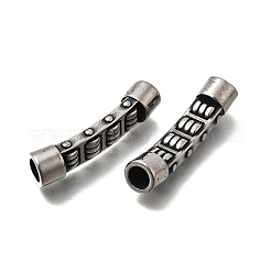304ステンレス鋼のそろばん型リンク  アンティークシルバー  41x9mm  穴：6mm&nbsp;STAS-D382-17AS
