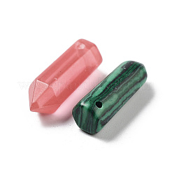Natural & Synthetic Mixed Gemstone Pointed Pendants&nbsp;G-P520-09