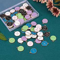 Alloy Enamel Pendants&nbsp;ENAM-SZ0001-12LG-RS