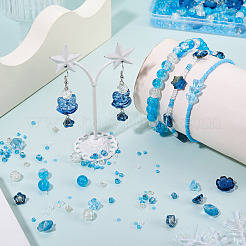 Transparent Spray Paint & Baking Paint Crackle Glass Beads&nbsp;GLAA-TA0003-45