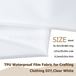 衣類のDIY製作に最適なTPU防水フィルム生地  透明  914x1370x0.2mm&nbsp;AJEW-WH0596-804A-1
