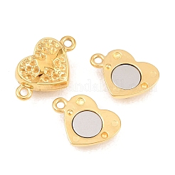 304 Stainless Steel Magnetic Clasps with Loops&nbsp;STAS-P452-04G-G