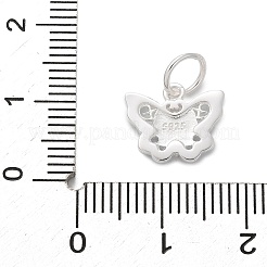 925 Sterling Silver Enamel Butterfly Charms&nbsp;STER-D300-28P-03