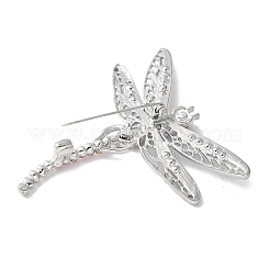 Dragonfly Alloy Rhinestone Brooches for Backpack Clothes&nbsp;JEWB-M067-07P-01
