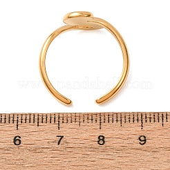 Irregular 304 Stainless Steel Cuff Open Rings for Women&nbsp;SA-CBA6EDB-08G