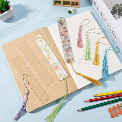 DIY Bookmark Making Kits. with Transparent Acrylic & Polyester Tassel Decoration&nbsp;DIY-SP0001-92A