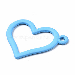 Spray Painted Alloy Pendants&nbsp;PALLOY-Q434-013C-NR