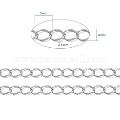 Brass Twisted Chains&nbsp;CHC-Q001-5x4mm-P