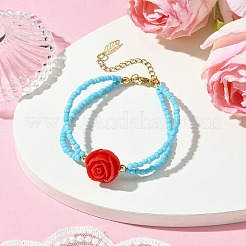 Glass Seed Beads Multi-strand Bracelets&nbsp;BJEW-MZ00104-02