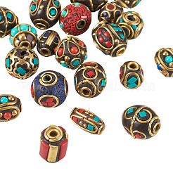 Handmade Tibetan Style Beads&nbsp;TIBEB-TAC0003-01