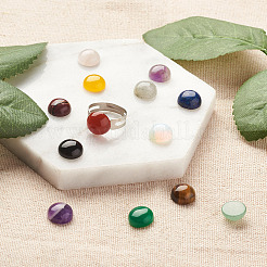 30Pcs 15 Style Natural & Synthetic Gemstone Cabochons&nbsp;G-FW0001-12B