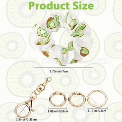 DIY Cloth Wristband Keychain Making Kits&nbsp;DIY-CN0003-22B