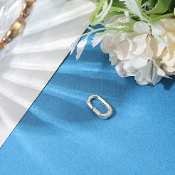 1Pc 925 Sterling Silver Spring Gate Rings&nbsp;STER-BBC0008-50C