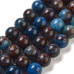 天然ブルーオパールビーズ連売り  ラウンド  10~10.5mm  穴：1mm  約38個/連  15.04~15.16''（38.2~38.5センチメートル）&nbsp;G-H045-A02-8MM-02