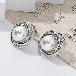 Brass Stud Earrings&nbsp;EJEW-R016-18P