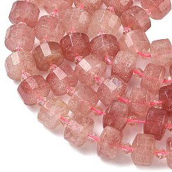 Natural Strawberry Quartz Beads Strands&nbsp;G-G453-G12-7x12mm