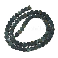 Natural Moss Agate Beads Strands&nbsp;G-A272-A01-12