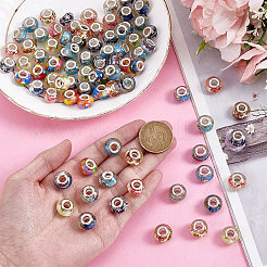 100Pcs 10 Colors Resin European Beads&nbsp;RPDL-PA0001-01
