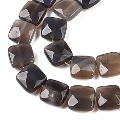 Natural Grey Agate Beads Strands&nbsp;G-T138-163
