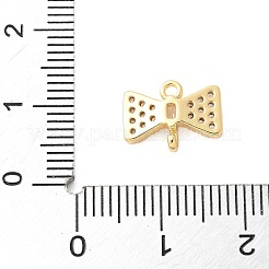 Brass Micro Pave Cubic Zirconia Connector Charms&nbsp;KK-U056-53G