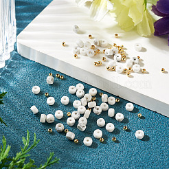 50Pcs Natural Howlite Beads&nbsp;G-TAD0001-09