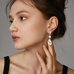 16個 2色 304ステンレススチール ハギーフープピアス金具  垂直ループ付き  リング  ゴールデン·ステンレス鋼色  15.5x14x3mm  穴：1.6mm  ピン：1mm  8個/カラー&nbsp;STAS-BBC0009-68C