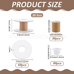 30 Bags Paper Thread Winding Bobbins&nbsp;DIY-PH0031-88