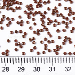 TOHOラウンドシードビーズ  11/0  日本製シードビーズ  （1707)つの金色の大理石のオレンジ  11/0  2x1.5mm  穴：0.5mm  約20000個/袋  100 G /袋&nbsp;SEED-R049-1707