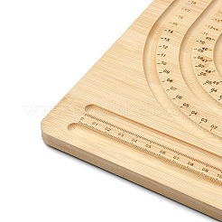 長方形の木製ブレスレットデザインボード  ビーズブレスレットネックレスジュエリー作成用  バリーウッド  34.5x28.3x1.05cm&nbsp;TOOL-YWC0003-03A
