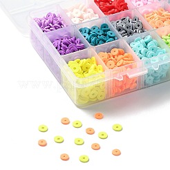 240g 24 Colors Handmade Polymer Clay Beads&nbsp;CLAY-JP0001-09-6mm