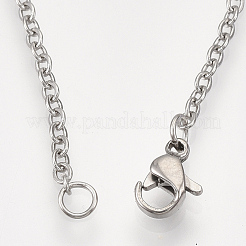 Non-Tarnish 201 Stainless Steel Pendant Necklaces&nbsp;NJEW-T009-JN083-1-40