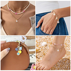 3Pcs 3 Colors Brass Micro Pave Cubic Zirconia Pendants&nbsp;KK-TA0008-25