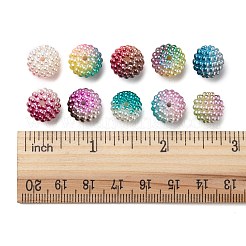 パール調アクリルビーズ  ベリービーズ  組み合わせビーズ  ラウンド  ミックスカラー  12mm  穴：1.4~1.5mm  約50個/袋&nbsp;OACR-FS0001-28