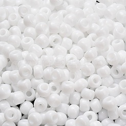 トーホー 3/0ラウンドビーズ  日本製シードビーズ  （41)つの不透明な白  5.5mm  穴：1.5mm  約60個/10g&nbsp;X-SEED-TR03-0041