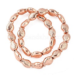 電気メッキガラスビーズセット  魚  フルメッキ  ローズゴールドメッキ  15x10x3mm  穴：1mm  約28~29個/連  15.16~15.75インチ（38.5~40cm）&nbsp;EGLA-V001-01C
