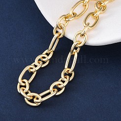 Brass Figaro Chain Bracelets for Women Men&nbsp;BJEW-K273-03G