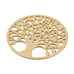 Rack Plating Brass Connector Charms&nbsp;KKC-D001-20KCG