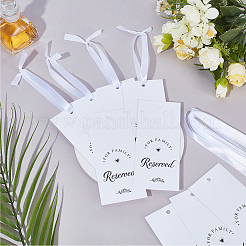 1 Set Paper Seat Reserved Sign Hanging&nbsp;AJEW-SP0004-40B
