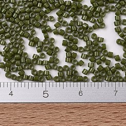 MIYUKIデリカビーズ  シリンダー  日本製シードビーズ  11/0  （db2357)ジュラコート不透明染めオリーブ  1.3x1.6mm  穴：0.8mm  約10000個/袋  50 G /袋&nbsp;SEED-X0054-DB2357