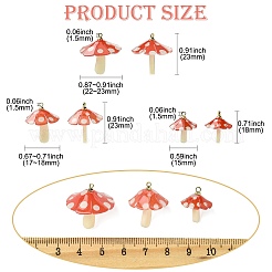 15Pcs 3 Styles Plastic Pendants&nbsp;KY-CJ0002-13