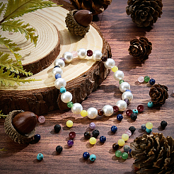 DIY Chakra Themed Stretch Bracelets Making Kits&nbsp;DIY-SC0012-72