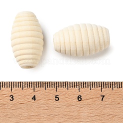 Spray Painted Wooden European Beads&nbsp;WOOD-A029-04D